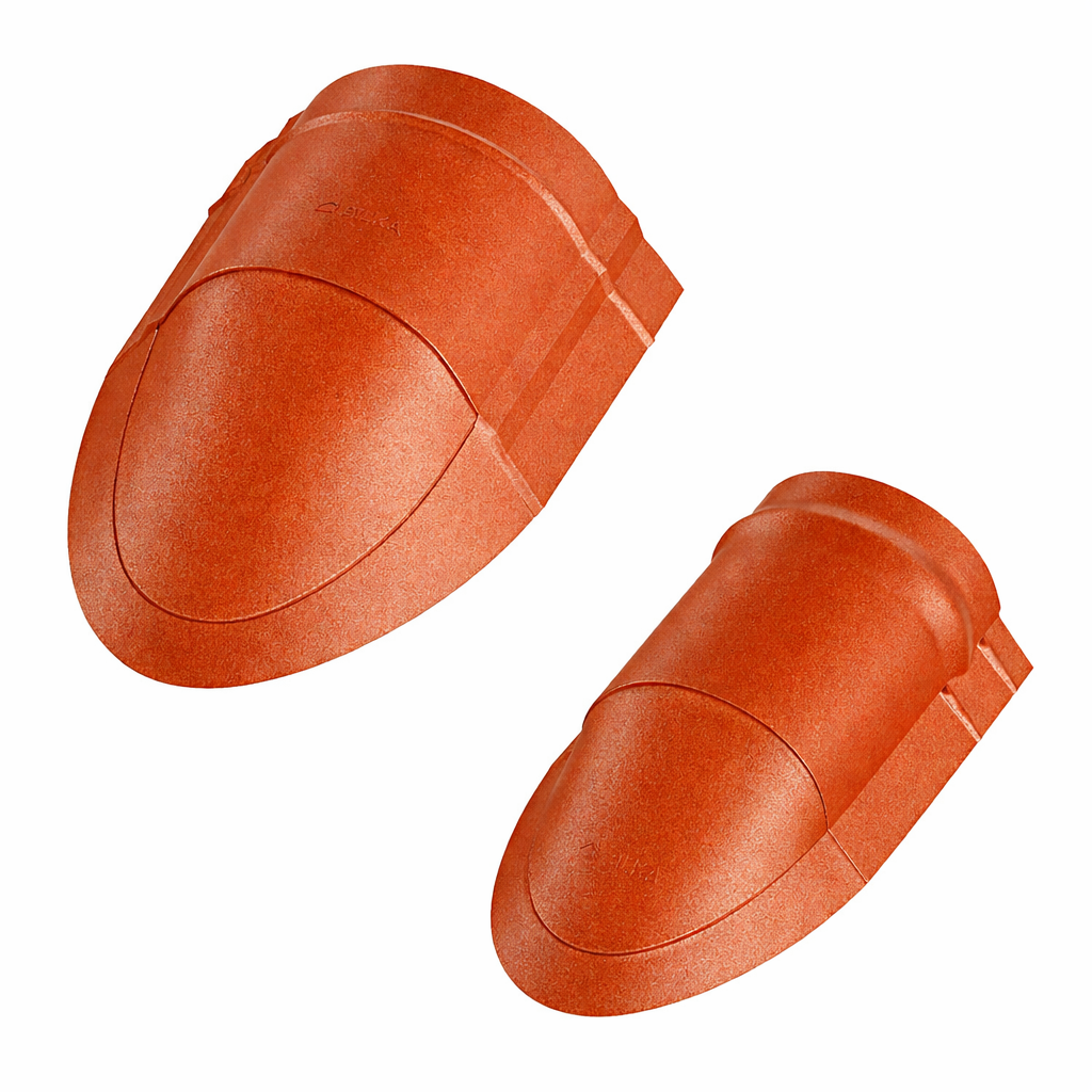 Closing element (cover) for inclined ridge